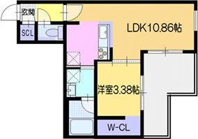 地下鉄東西線 南郷７丁目駅 徒歩3分 4階建 新築の間取り写真