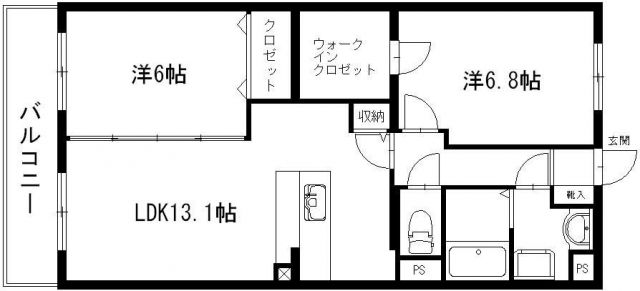 BE FREEの間取り写真