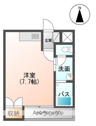 仙台市地下鉄南北線 北四番丁駅 徒歩8分 3階建 築32年の間取り写真