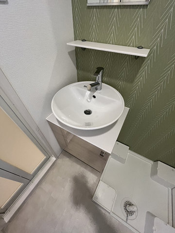 洗面設備　使いやすい洗面所です