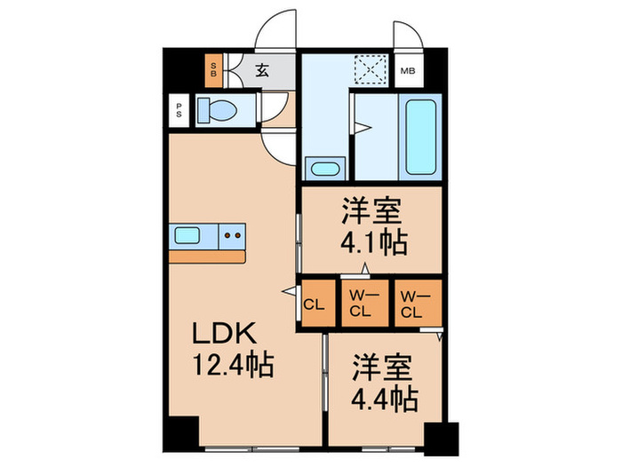 Mys Casetta Kurumeの間取り写真