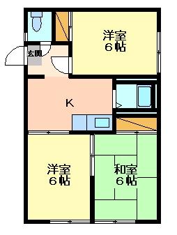 プレステージフジ21の間取り