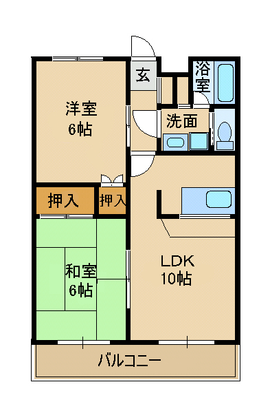 リベルテ高河原の間取り写真