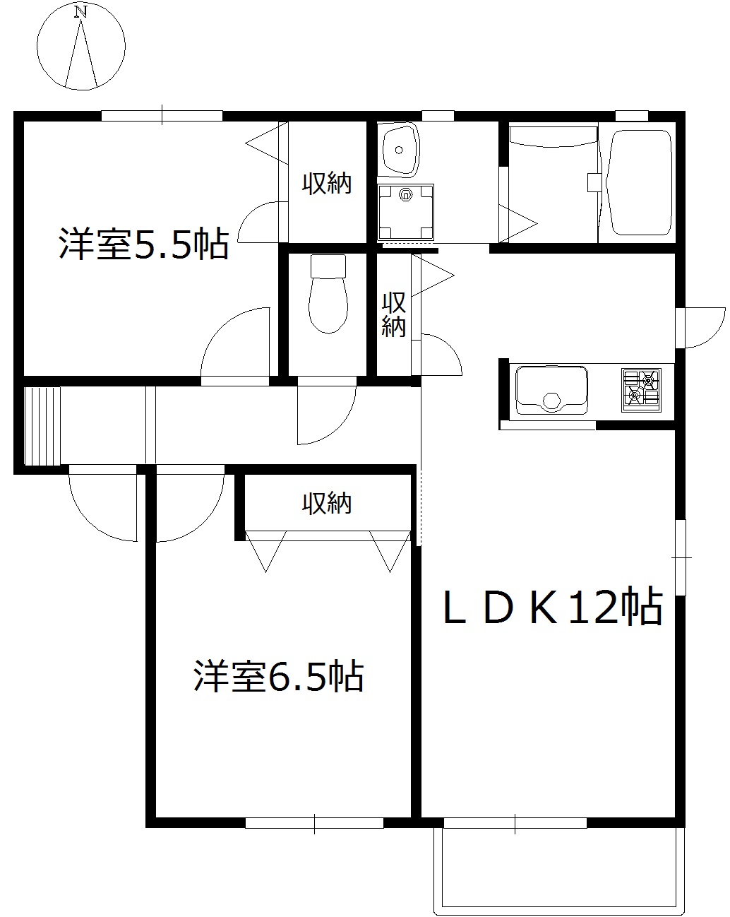 フォーレス壱番館の間取り