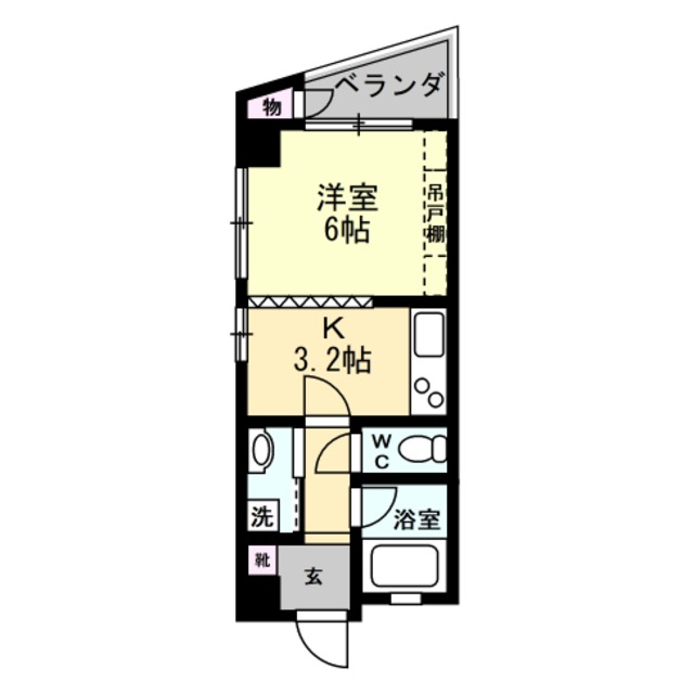 東春日ビルの間取り