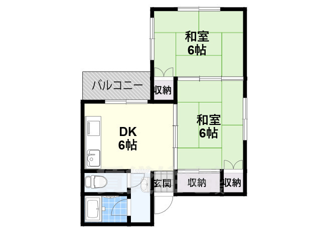 【ハラダハイツの間取り】