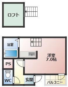 トア・アルディ天美南B棟の間取り