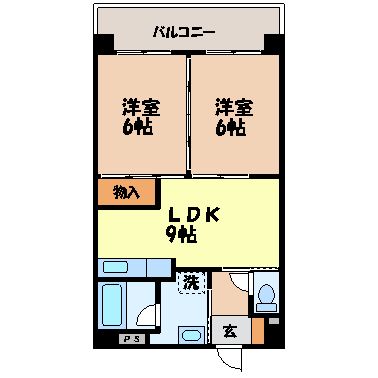 スプリーム千歳（千歳町）の間取り