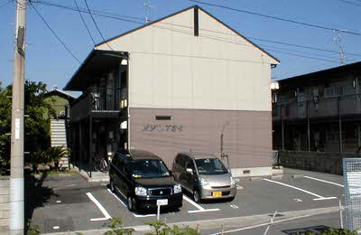 下関市梶栗町のアパートの建物外観