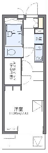 レオパレス竹松の間取り