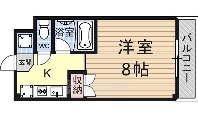 大津市大江のマンションの間取り