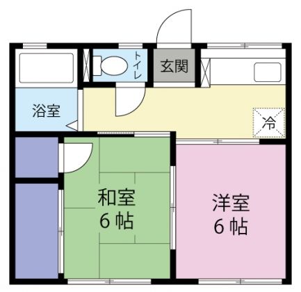 静岡市清水区蒲原のアパートの間取り