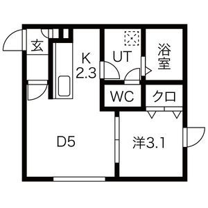 トレジャーキャッスル伍番館の間取り