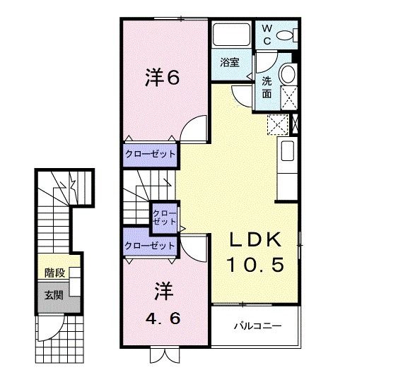 サンリットｙＡの間取り