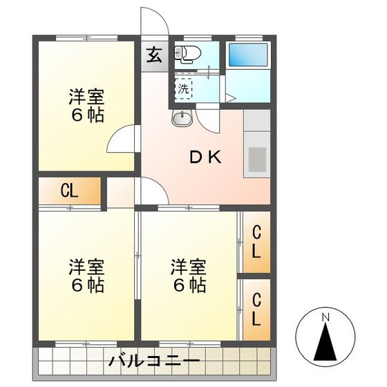 コーポ山形の間取り