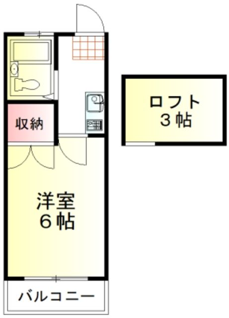 川越市大字扇河岸のアパートの間取り