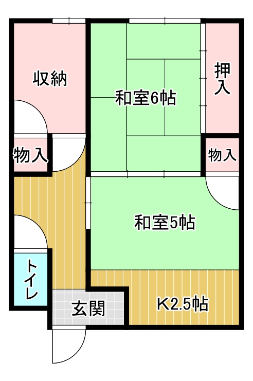 錦荘の間取り