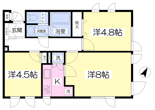 メゾン下丸子の間取り