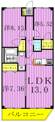 サンタバレー弐番館の間取り