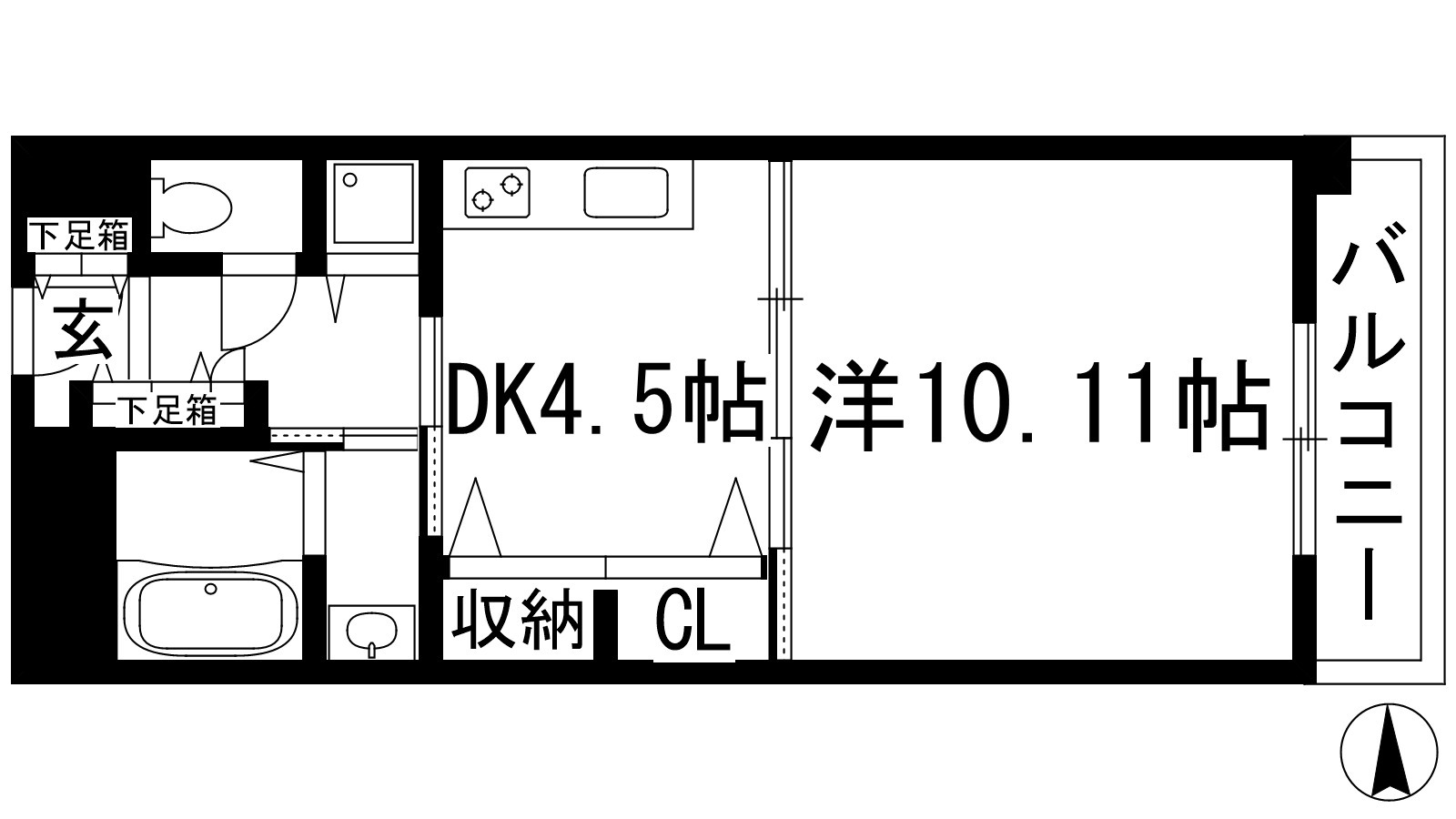 アパートメントハウス姫室の間取り