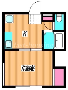 三鷹市上連雀のアパートの間取り