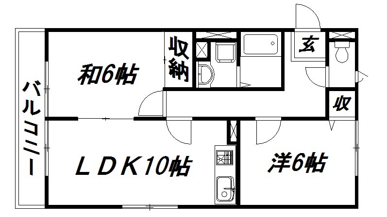 【浜松市中央区上石田町のアパートの間取り】