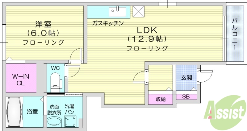 ペネトラーレ・北中山2の間取り