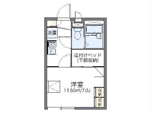 レオパレスフリーダの間取り