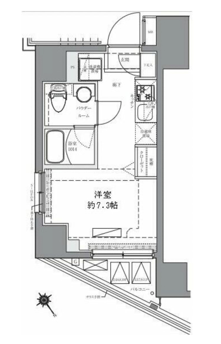 AZEST関内の間取り