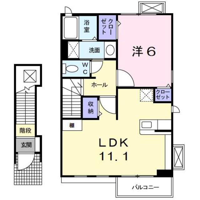 ラフィーネ・シエルの間取り