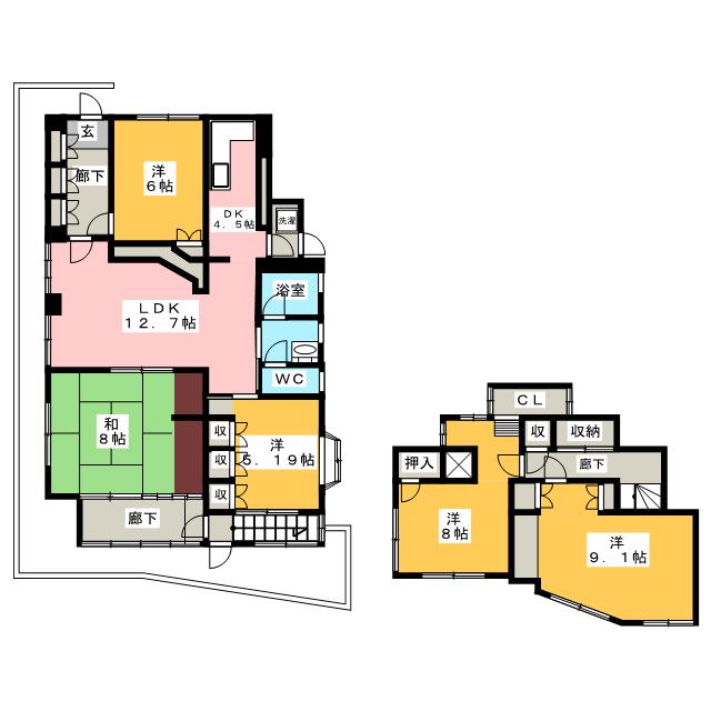 須川マンションの間取り