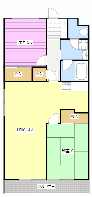 マンションアルボの間取り