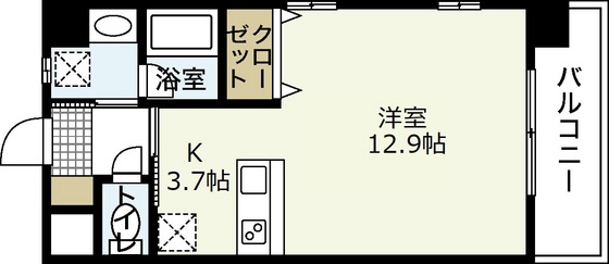 【広島市中区舟入川口町のマンションの間取り】