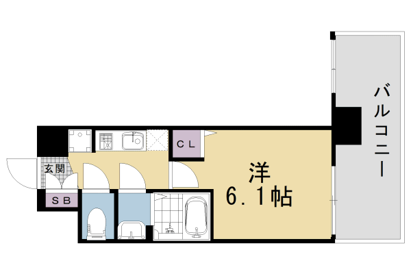 ソルテラス京都勧進橋ＰＡＲＫ　ＳＩＤＥの間取り