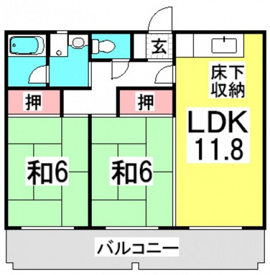 【第２しづマンションの間取り】