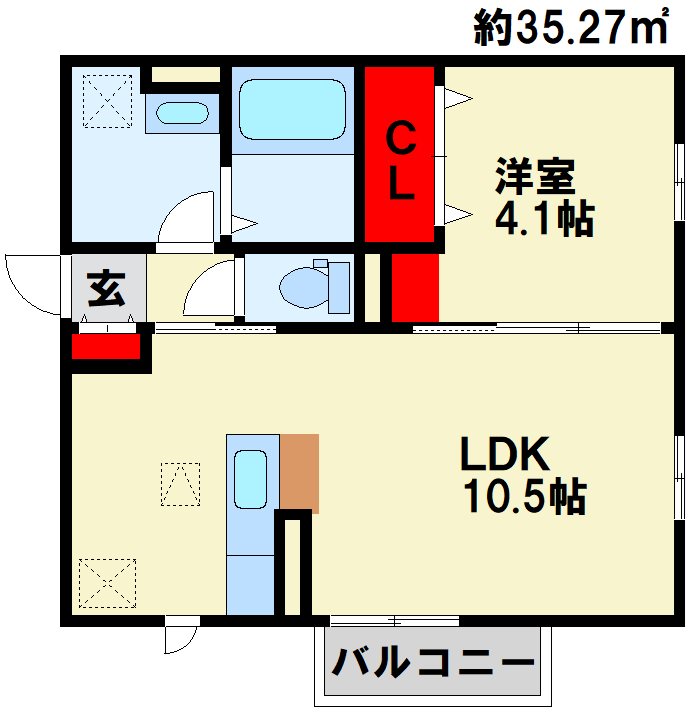 トレス若園館の間取り