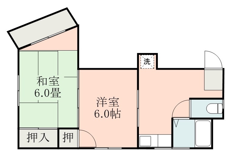 鹿児島市甲突町のマンションの間取り