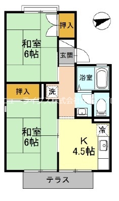 寝屋川市下木田町のアパートの間取り