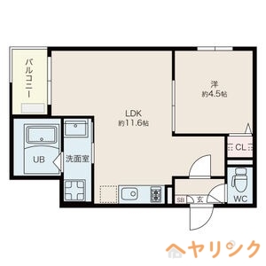 名古屋市守山区幸心のアパートの間取り