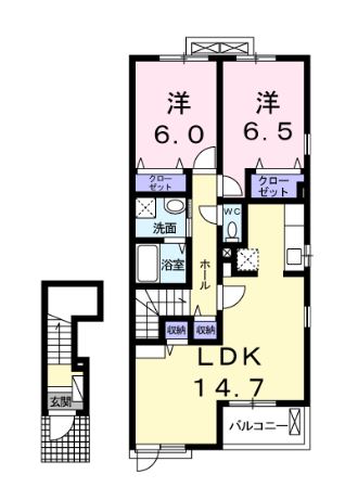 メゾン　ラッテの間取り