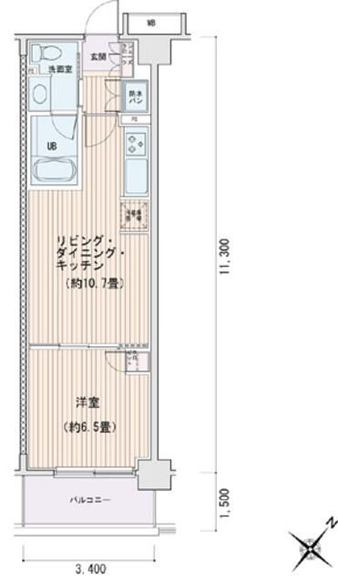 エスティメゾン豊洲レジデンスE棟の間取り