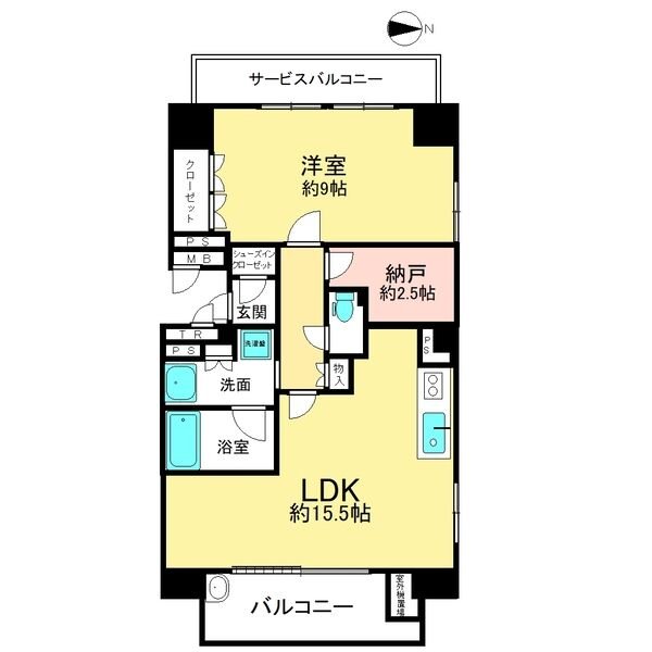 プラセシオン名古屋駅パークフロントの間取り