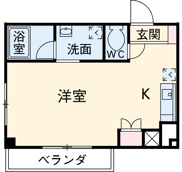 掛川市細谷のマンションの間取り