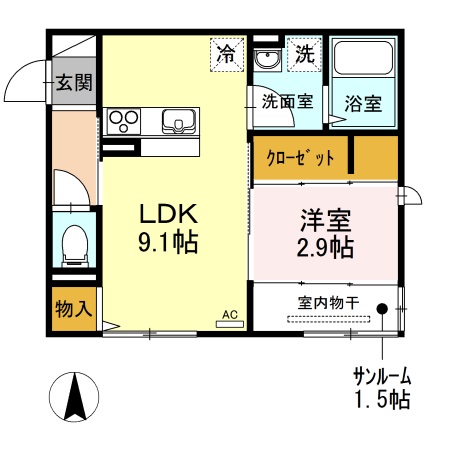 Ｓｕｎｒｉｓｅ岡山駅前の間取り