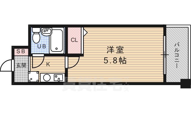 京都市下京区富永町のマンションの間取り