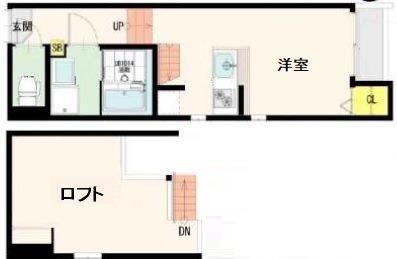 【仙台市太白区鹿野のアパートの間取り】