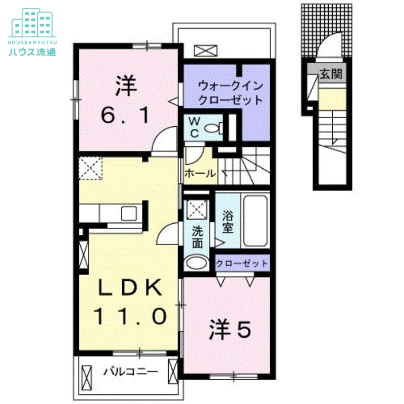 セレーノ　橘Cの間取り