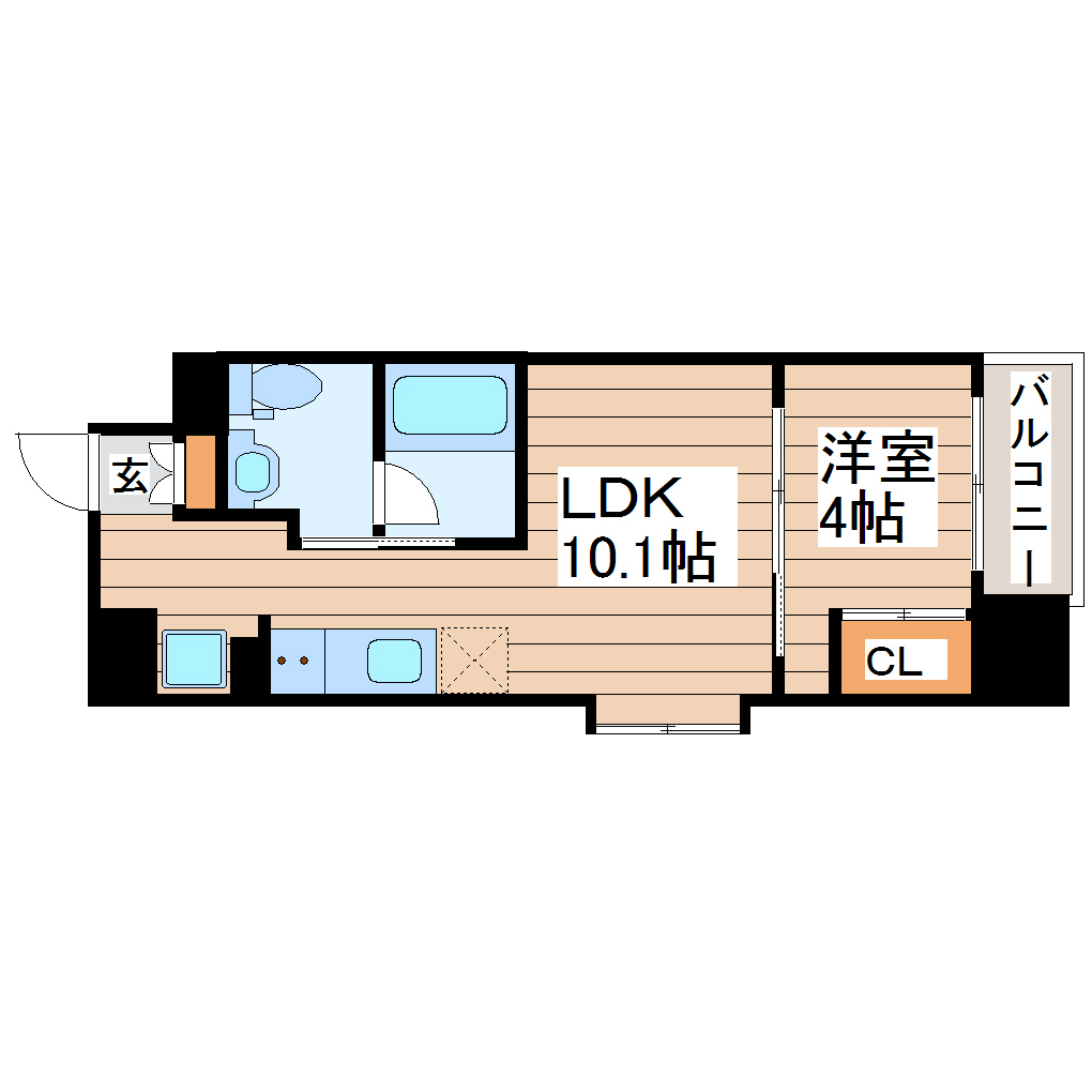 S-FORT青葉上杉の間取り