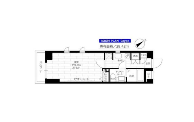 東京都世田谷区用賀２（マンション）の賃貸物件の間取り