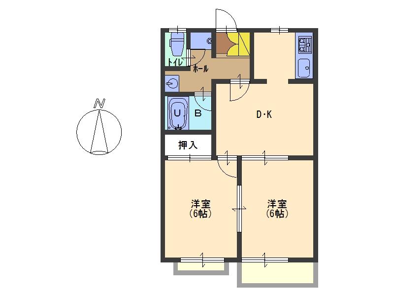メゾン・ドール　やかたの間取り